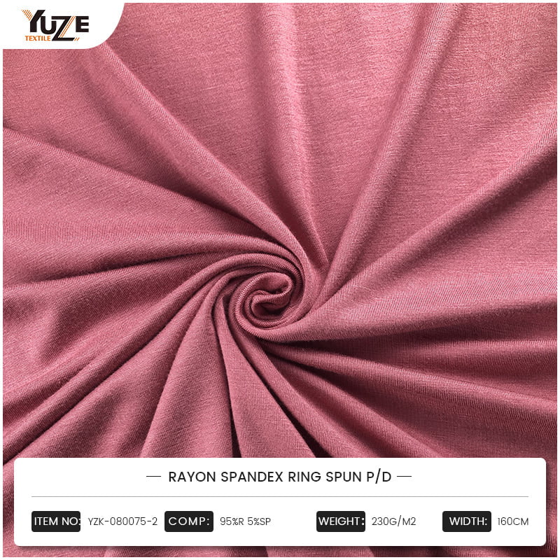 YZK-080075-2 Rayon Spandex Ring spundet P/D
