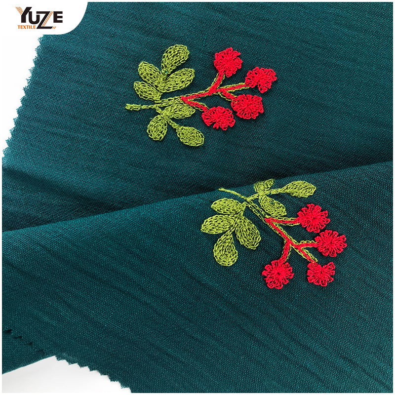 YZW-030066 Gentle Linen Air Jet Embroidery