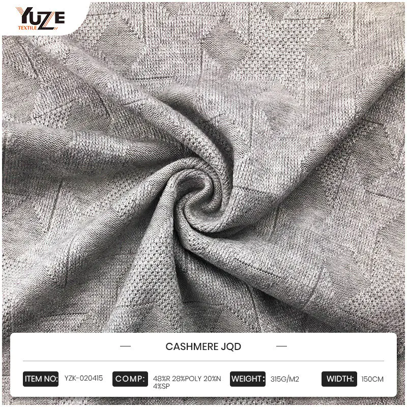 YZK-020415 Cashmere JQD: Synergien af ​​flere materialer bringer enestående komfort