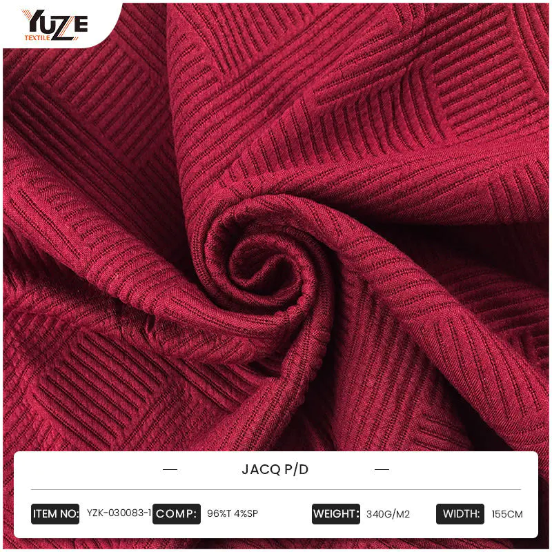 Breaking the Wrinkle-problemet fører YZK-030083-1 JACQ P/D-stof den nye tendens til praktisk pleje